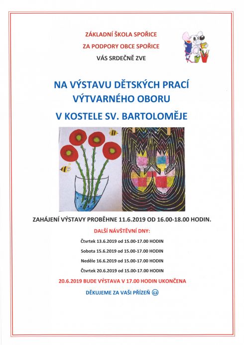 Výstava ZŠ Spořice