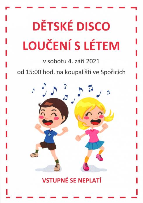 Dětské disco plakát