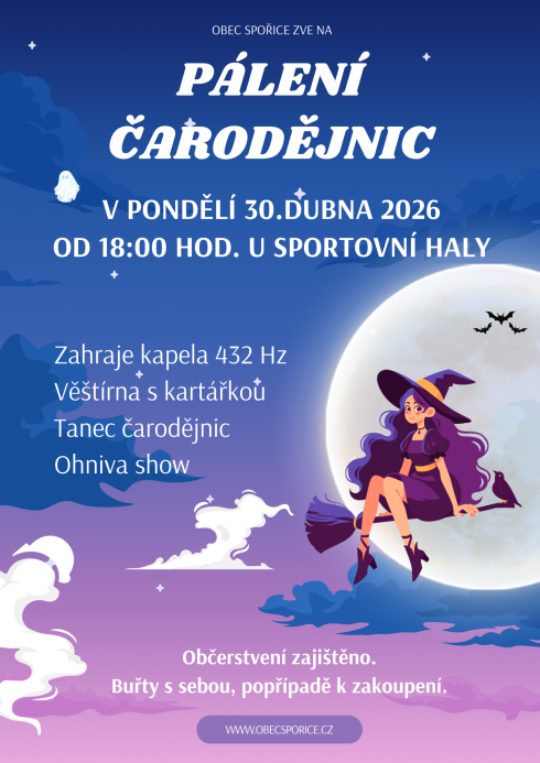 Pozvánka na pálení čarodějnic