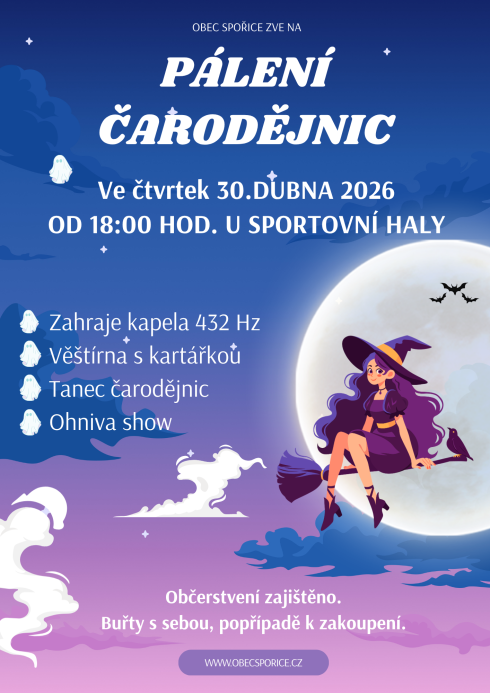 Pozvánka na pálení čarodějnic