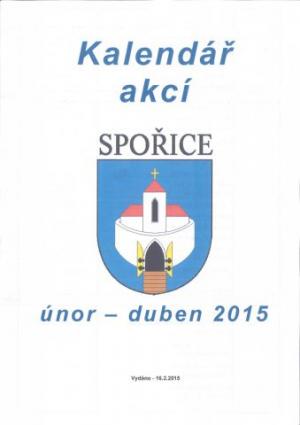 KALENDÁŘ AKCÍ - únor až duben 2015
