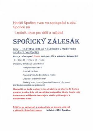 POZVÁNKA - SPOŘICKÝ ZÁLESÁK