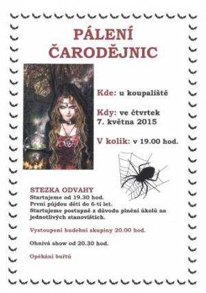 POZVÁNKA - PÁLENÍ ČARODĚJNIC