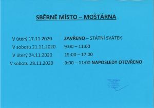 Moštárna - otevírací doba ke konci sezóny