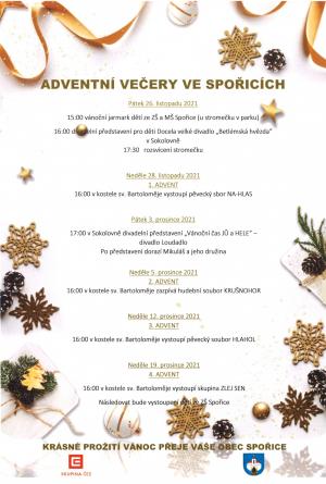 Adventní večery ve Spořicích