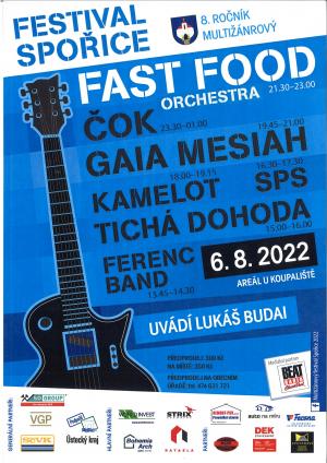 Pozvánka na Multižánrový festival Spořice 2022