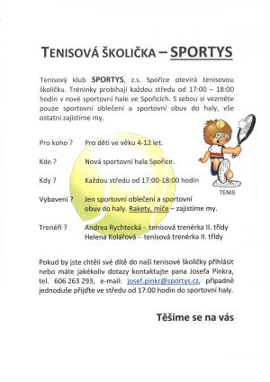 tenisová školička