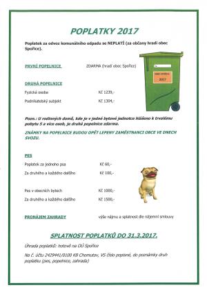 poplatky 2017